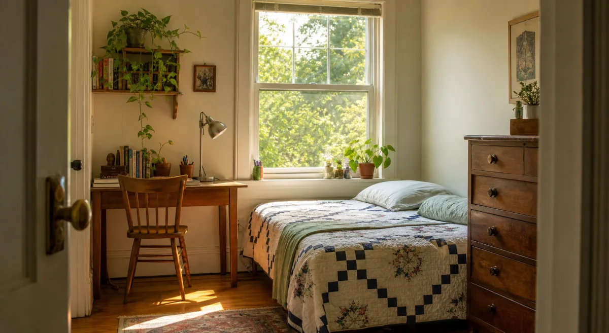 Sunlit graduate co-op bedroom near UC Berkeley